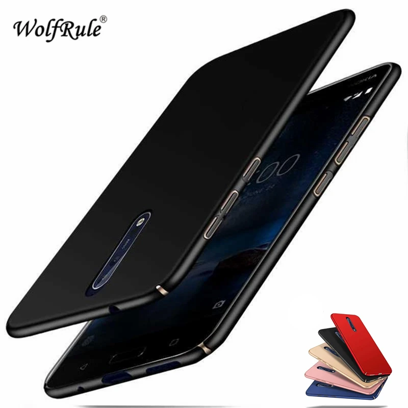 WolfRule For Cover Nokia 8 Case Smooth Slim PC Back Protection Phone TA-1012 TA-1004 Shell 5.3'' |
