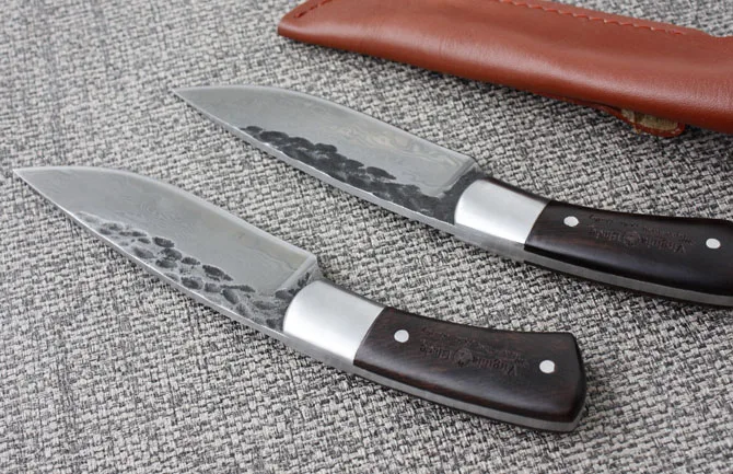 VOLTRON охотничий нож с ручкой из черного дерева для кемпинга ножи выживания кожаным