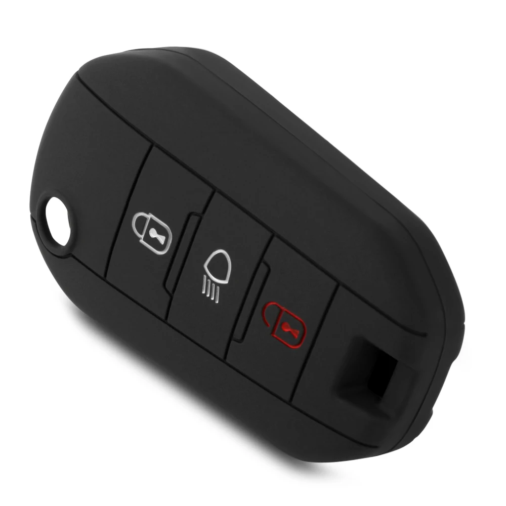 3 кнопки силиконовый Автомобильный Брелок дистанционного управления с ключом