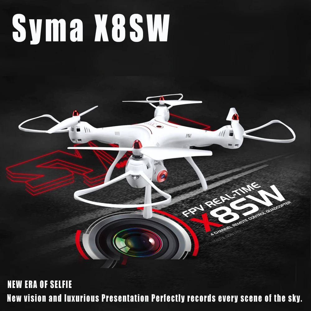 Оригинальный Syma X8SW Wifi FPV Квадрокоптер RC Дрон с 720P HD камерой 2 4G 4CH 6 осевой барометр