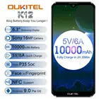OUKITEL K12 смартфон с 6,3-дюймовым дисплеем, процессором MTK6765, ОЗУ 6 ГБ, ПЗУ 64 ГБ, 10000 мАч, Android 9,0
