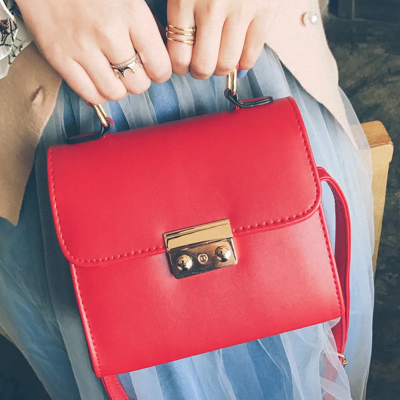 Малый и свежий мода свинья замок одного плеча косые женская сумка продаж Новые