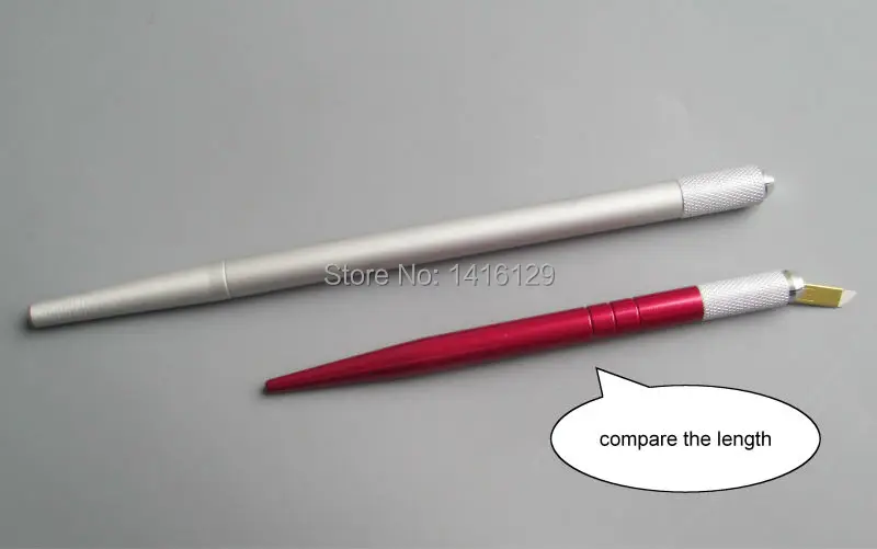 

Free Shipping Microblading Pen Kits Professional Manual Tattoo Pen with 20pcs U shape 18pin Blades and 50pcs Tattoo Ink Cups