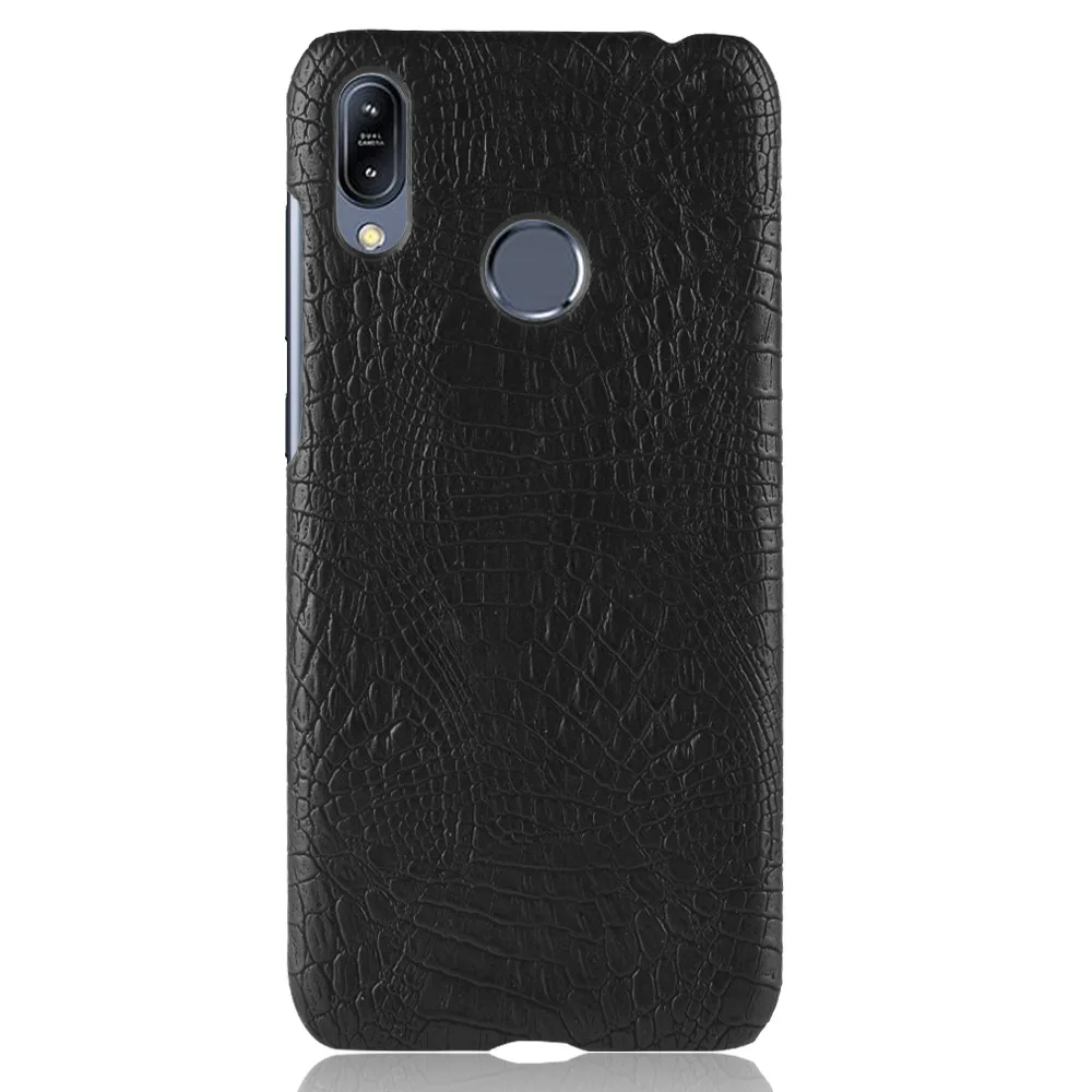Черный Чехол для ASUS Zenfone Max Pro M2 ZB631KL, роскошный жесткий чехол из крокодиловой кожи с узором для ASUS Zenfone Max M2 ZB633KL - Цвет: Черный
