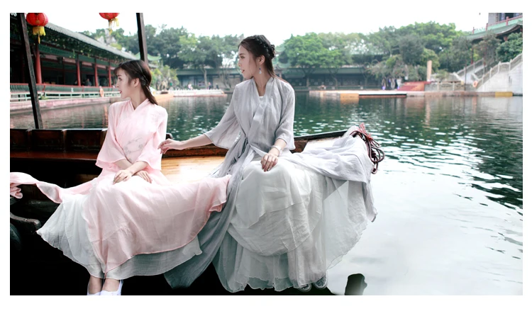 Hanfu Летняя женская национальная одежда hanfu Китайский древний женский костюм женское китайское сценическое платье