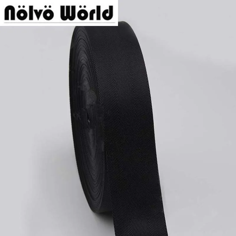 55mm width Eco-Friendly black nylon ribbon for DIY bag strap,weekend bag strap,seat belt 10 yards/lot
