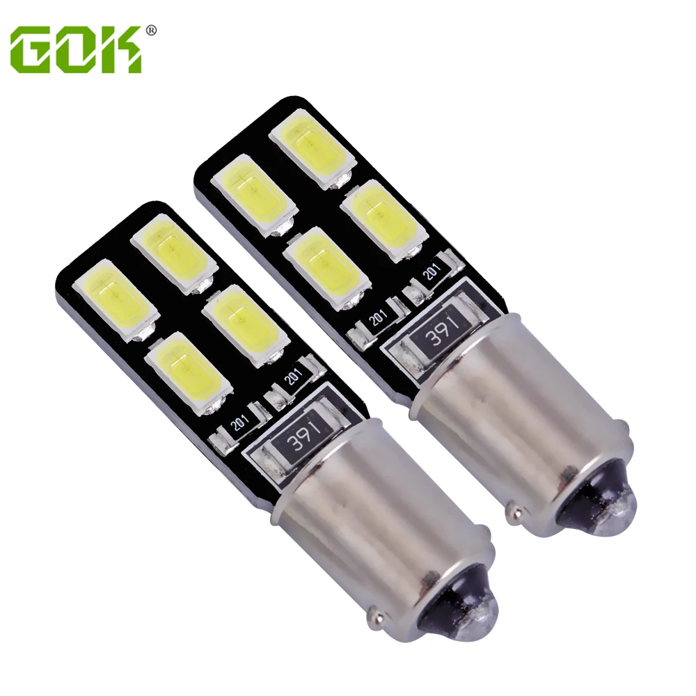 Светодиодная автомобильная лампа canbus 194 W5W Canbus BA9S 8smd 5630 5730 10 шт./лот бесплатная