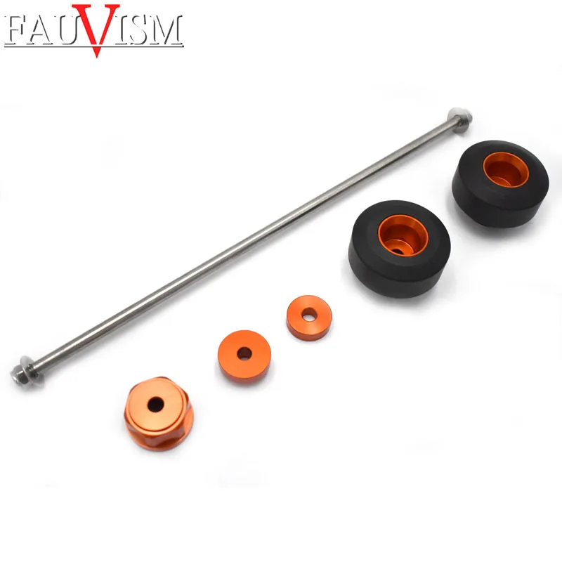Rear Axle Fork Wheel Crash Slider Protector for KTM Duke 690 13-18 690R 12-14 | Автомобили и мотоциклы