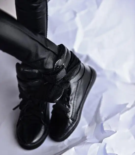 black high heel D01-P499 детская игрушка ручной работы 1/3, аксессуары для кукол, BJD/SD кукла, модная повседневная обувь, спортивные ботинки, 1 пара - Цвет: black high heel