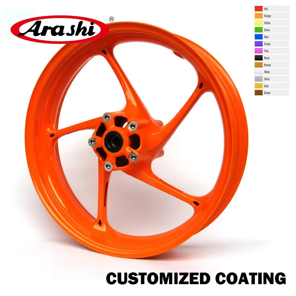 Передний обод колеса для мотоцикла Arashi Repsol TRIUMPH Daytona 675R 675 R 2013 2014 2015 черный золотой