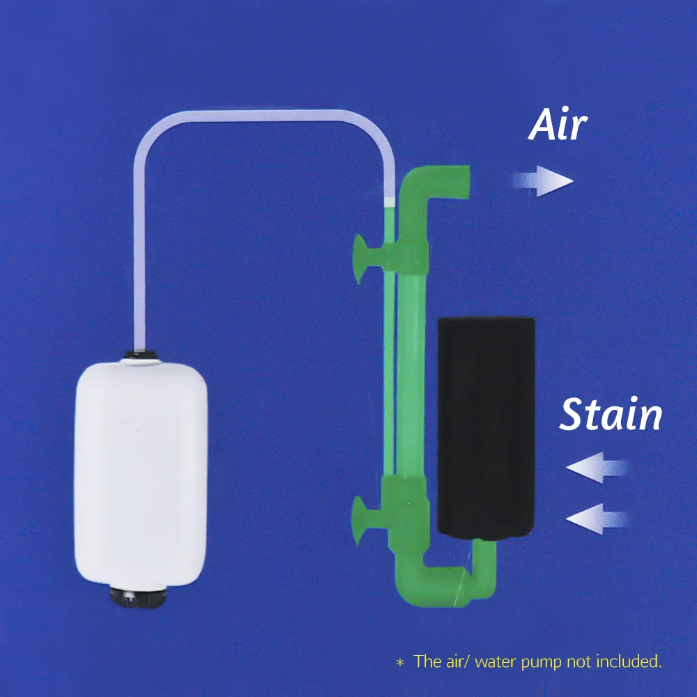 Бесшумный аквариум с 2 головками Биохимический губчатый фильтр для воды