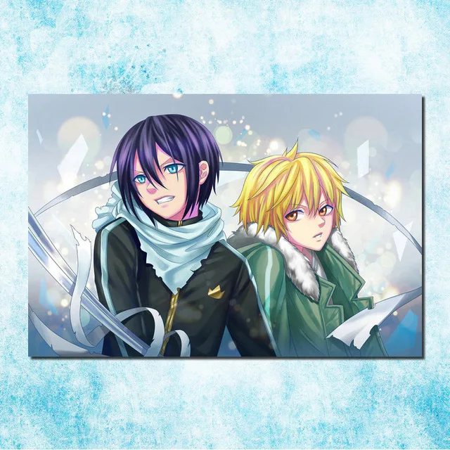 Принты для домашнего декора картина цельнокроеное платье Noragami Йато Yukine аниме