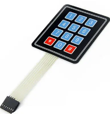 Новая матричная мембранная клавиатура 3x4 12 клавиш|keyboard keyboard|keyboard keypadkeyboard key matrix |