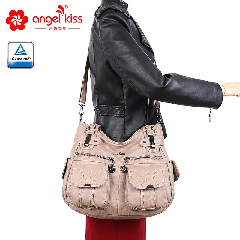 Angelkiss модная приятная на ощупь повседневная из искусственной кожи сумка тоут