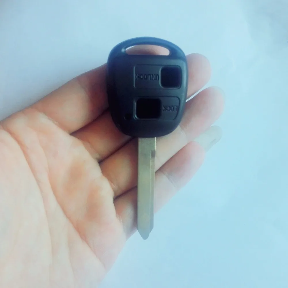 Чехол для автомобильного ключа с 2 кнопками без логотипа Toyota YARIS COROLLA RAV4|Ключ от