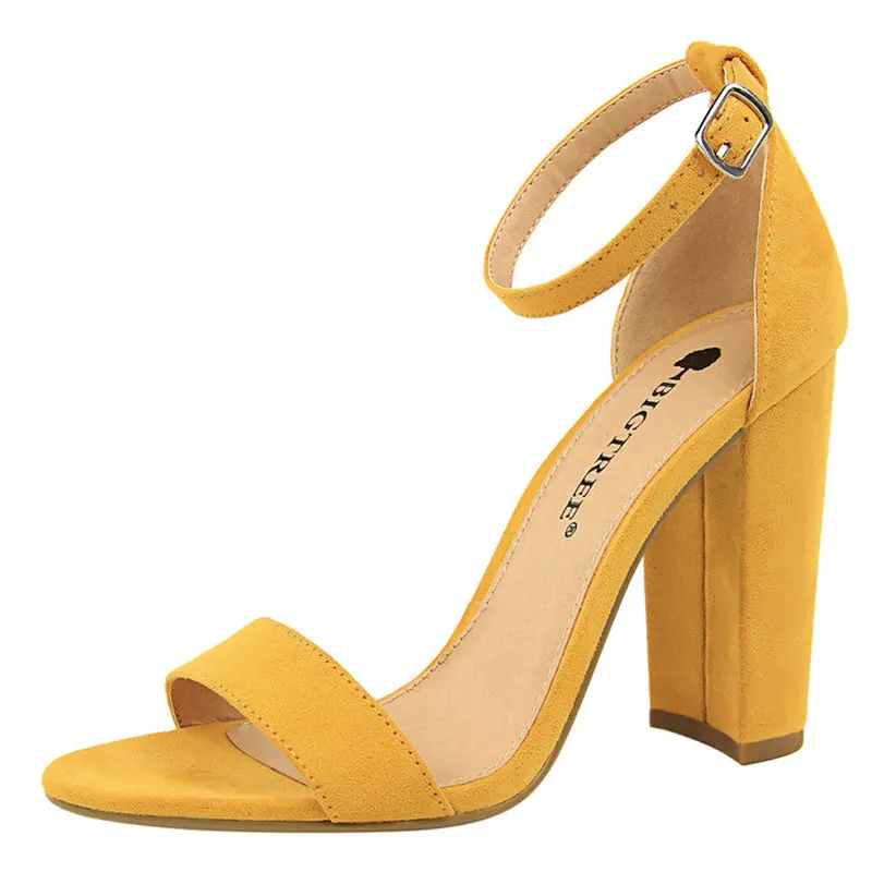 Size34 40 женские босоножки на толстом каблуке 9 5 см модная женская обувь с ремешком