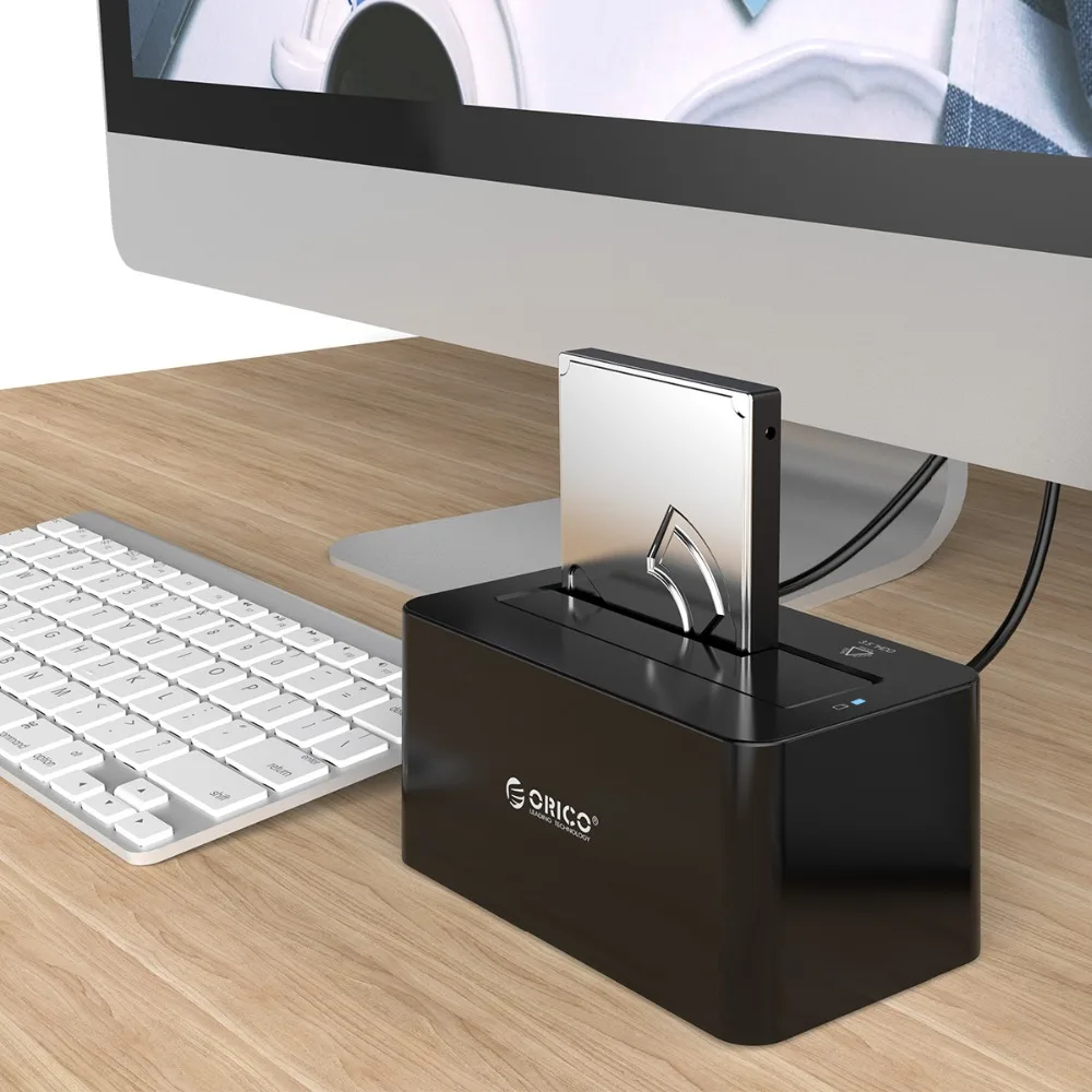 ORICO HDD чехол SATA USB 3,0 док-станция для жесткого диска 5 Гбит/с супер Скорость для 2,5 ''/3,5" SSD HDD, украшенное мозаикой из драгоценных камней, 12V Мощность адаптер