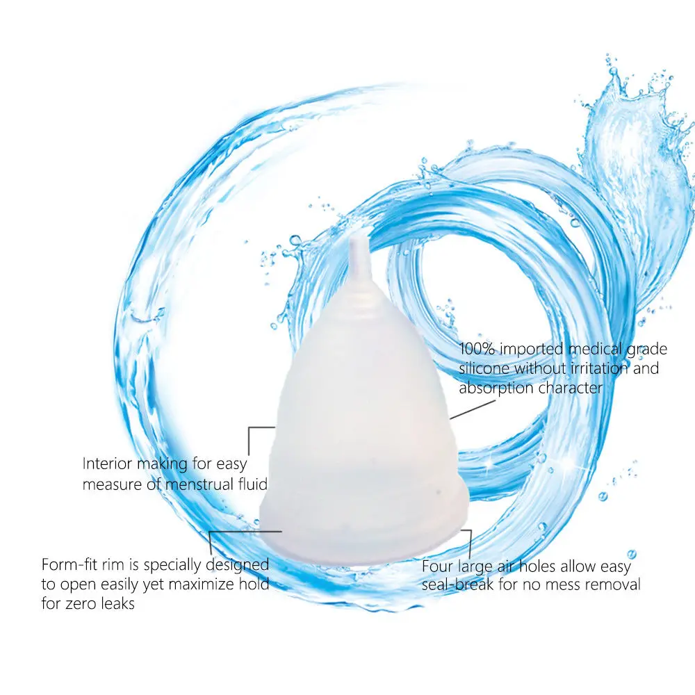 Коллектор Менструальный медицинский силиконовый чаша для женщин Дамский период