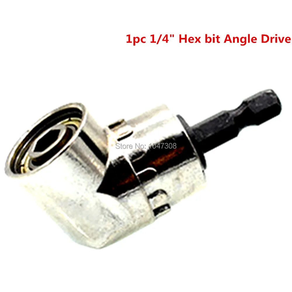 

Screwdriver Bit Angle Driver Angle Drill Attachment Quick Release 1/2" Dr. to 1/4" Hex Shank Socket Adapter Converter Hand Tool