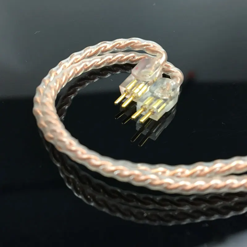 New 0.78mm 2 Pin Rose Gold Single Crystal Copper Upgrade Cable For Weston 1964 UE3X UE18 W4R Earphone Headset iphone xr | Электроника