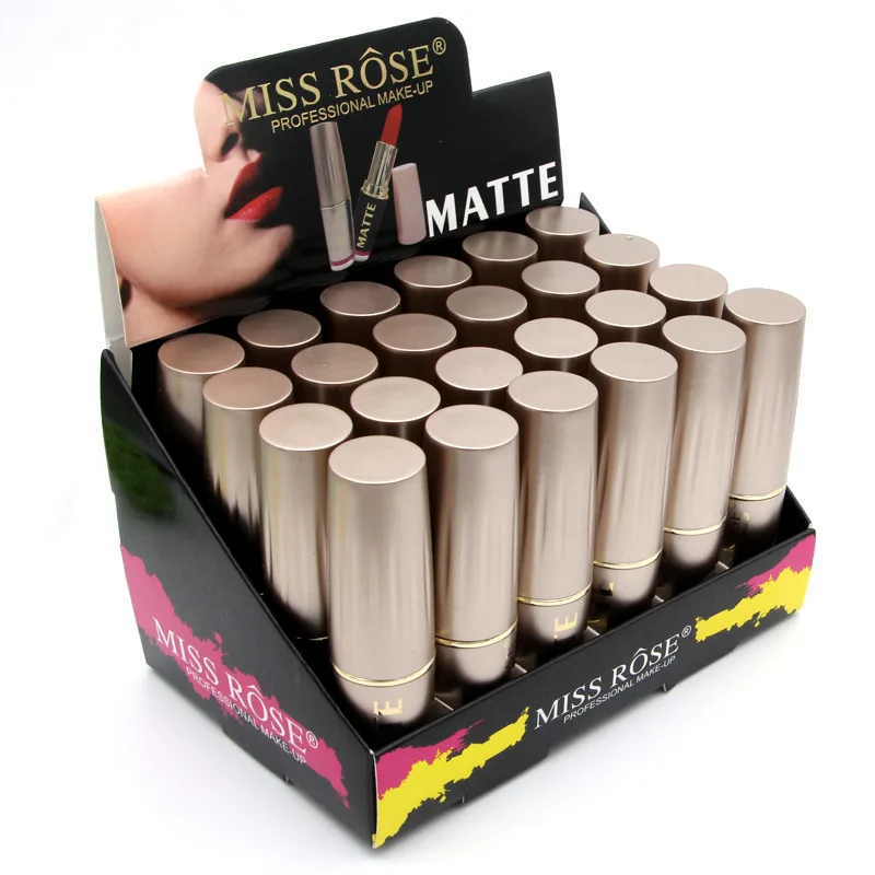 Матовая водостойкая губная помада Miss Rose Косметика для макияжа губ пикантный