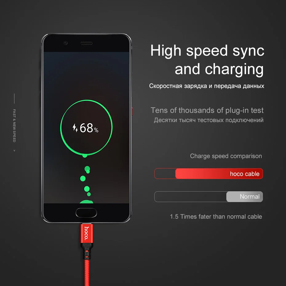 HOCO, кабель usb type-C, 2А, кабель USB C, кабель передачи данных для быстрой зарядки, кабель USB type-C для зарядки Galaxy S8 Plus, Xiaomi 6 Mi5