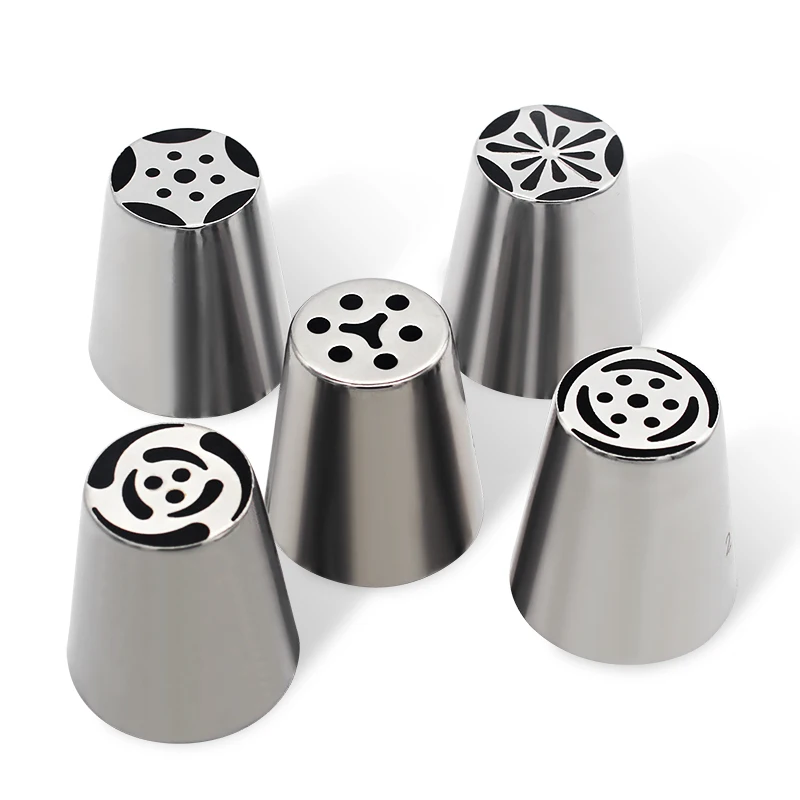 

5 штук глазурь советы по трубопроводу украшения торта поставки русские трубопроводы Советы украшения торта сопло