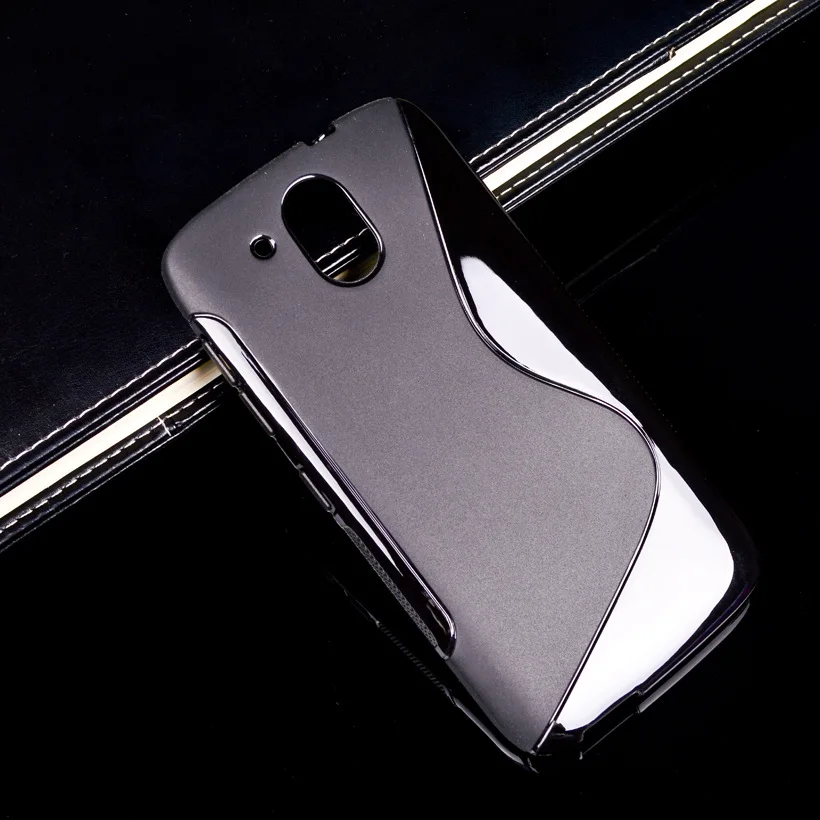 500 шт./лот S LINE TPU силиконовый резиновый чехол матовый для телефона htc Desire 526 черный