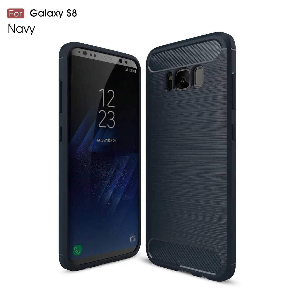 For Galaxy S8 plus carbon fiber case hard Back Case Cover Shell for Samsung S8+ |