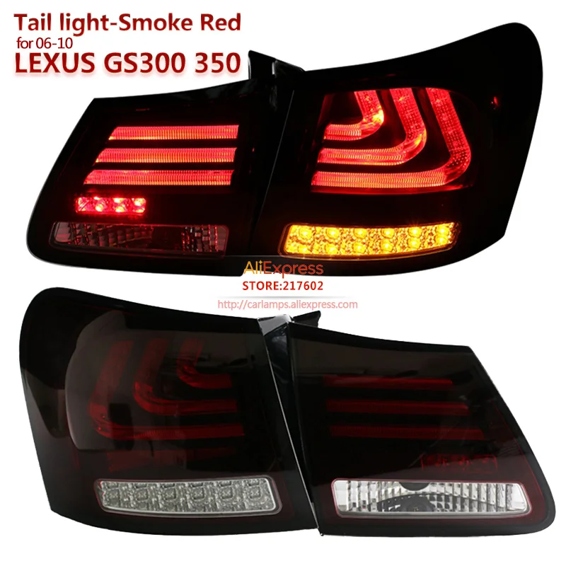 

SONAR brand for Lexus GS300 GS350 GS430 GS450 2006-2010 year LED Tail lights Smoke Red Housing Top Quality Easy Install