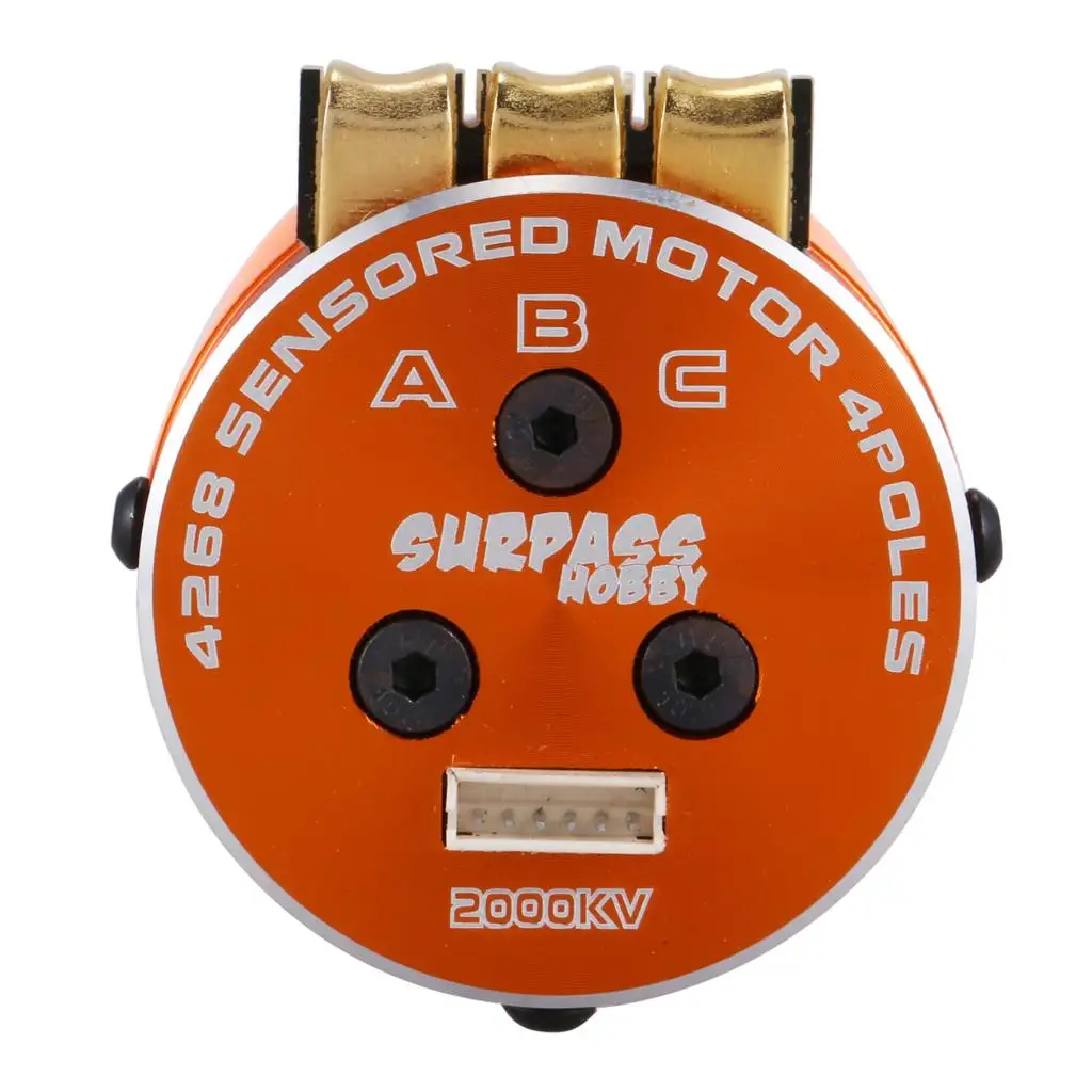 SURPASS HOBBY 4274 2000KV 4 полюса сенсорный бесщеточный двигатель для RC 1/8 грузовик Bigfoot автомобиль