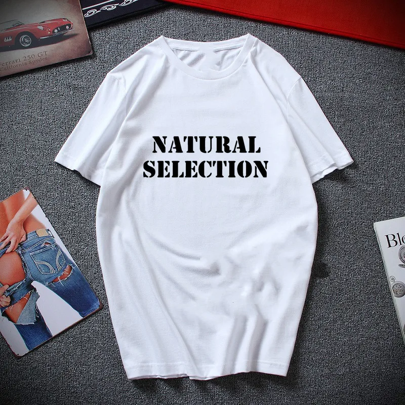 Белая мужская футболка Харадзюку с надписью «натуральный выбор»; Camiseta Mujer; Эстетическая винтажная модная крутая футболка для мальчиков; хипстерские Топы Ulzzang - Цвет: 615357