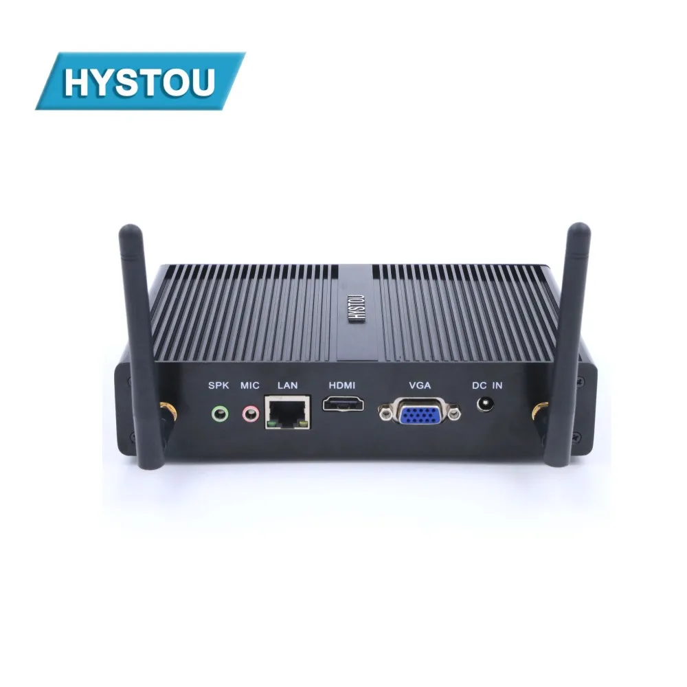Мини ПК Celeron 3205U Windows 7 8 10 Gigabit LAN без вентилятора 1VGA + 1 HDMI оконные рамы офисные