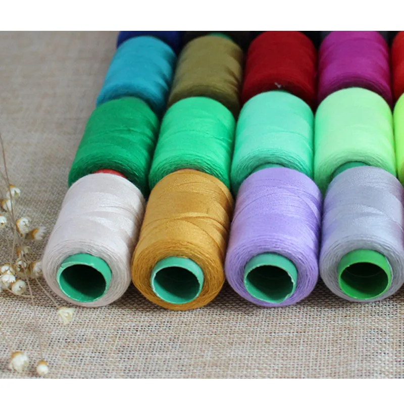 10 шт. Радужная пряжа полиэфирная нить оверлок швейная машина для вязания