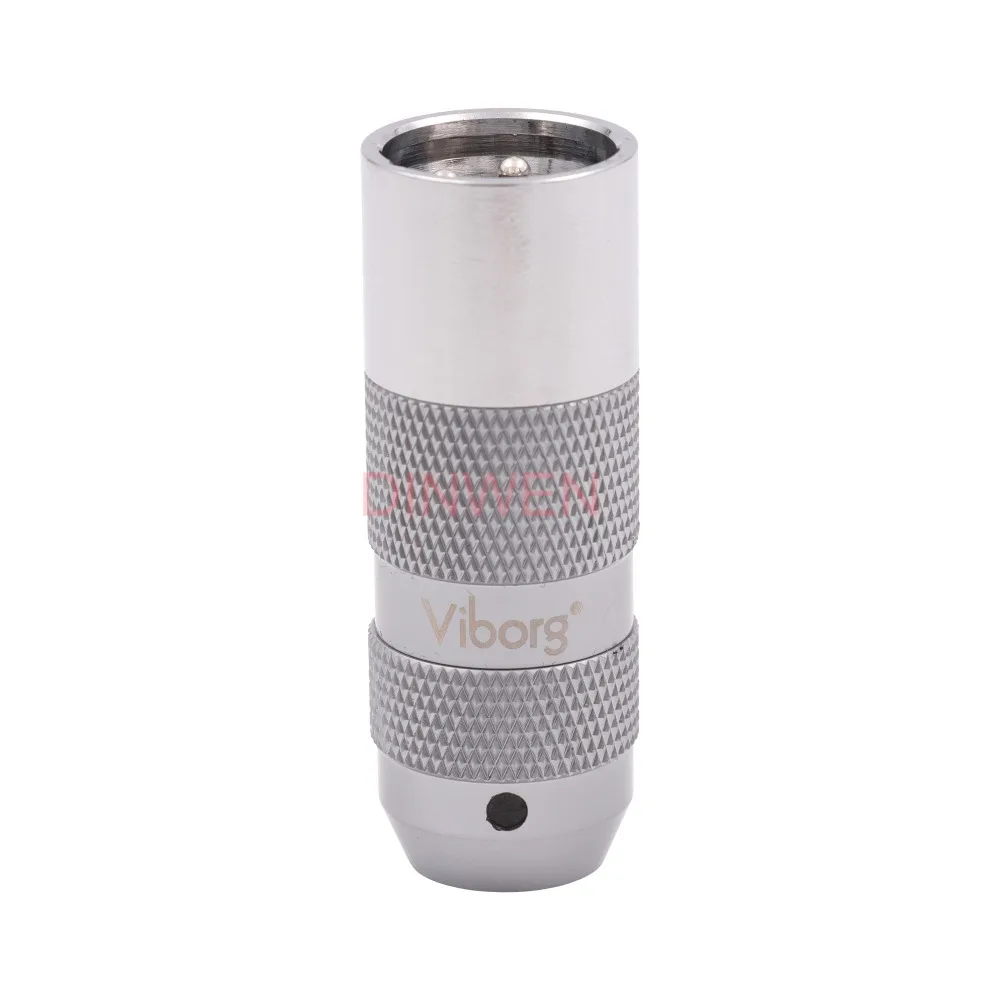 Выборг 99.998% Чистая медь 3PIN Мужской Женский XLR разъем Jack Hifi аудио микрофонный кабель адаптер баланса 24K покрытие золотом и родием