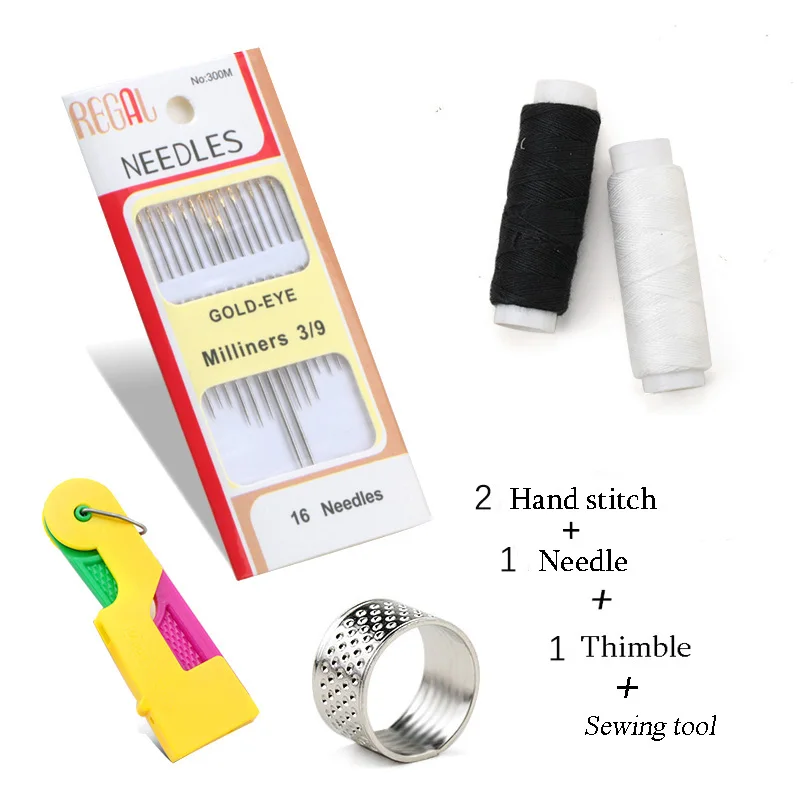 sewing tool 2 50 м/рулон многоцветная ручная работа джинсовая толстая нить швейная игла diy швейная подходящая Полиэстер маленький рулон - Цвет: sewing tool 2