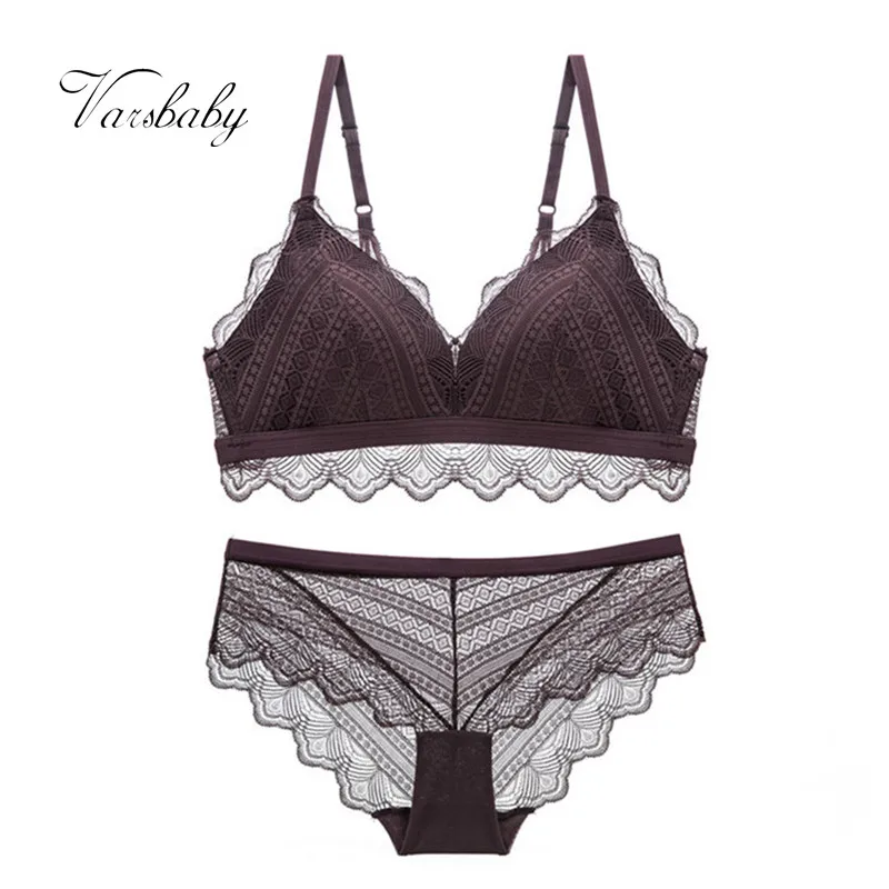 Комплект женского кружевного нижнего белья с чашками пуш ап|Комплекты белья| |