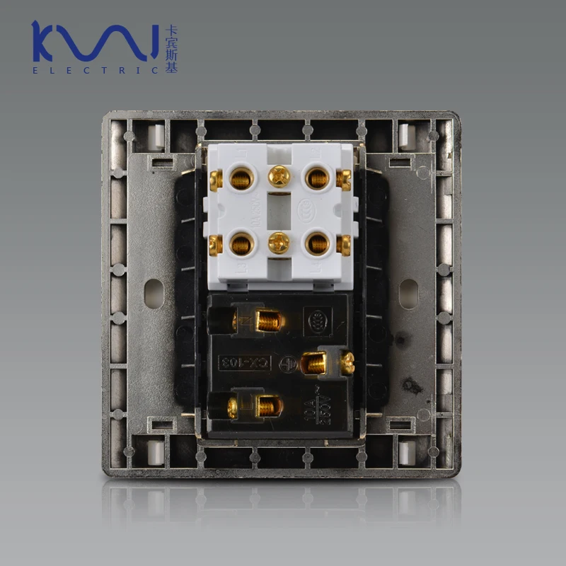 COSWALL модная настенная электрическая розетка универсальная с 3 отверстиями 2