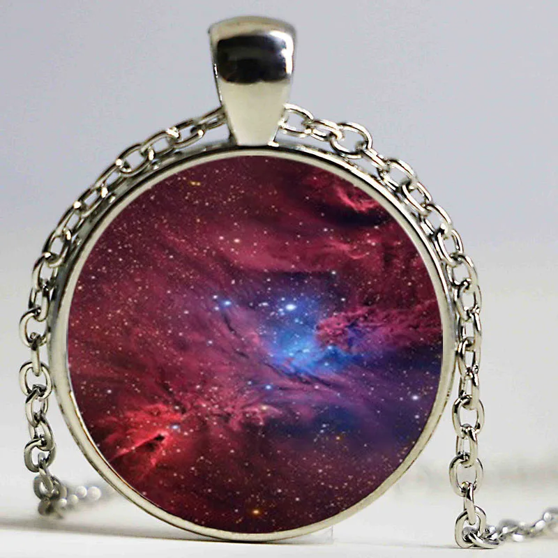 25 мм ожерелье с космическим стеклом смешанный узор купол кабошон чокер массивное