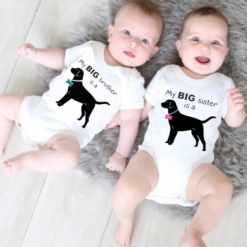 

DERMSPE New Summer Newborn Baby Boys Girls Short Sleeve Letter Print Cute Romper Jumpsuit Baby Clothes