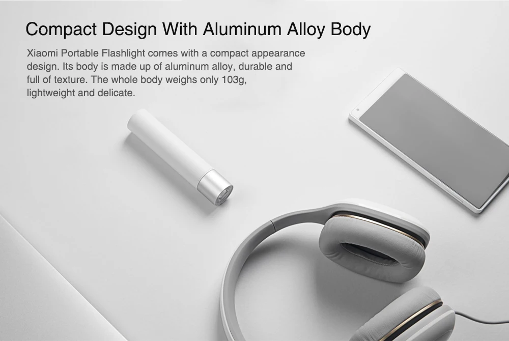 Xiaomi flashlights 11 adjustable luminance Modes With Rotatable Lamp Head 3350mAh Lithium Battery USB Charging remote control |