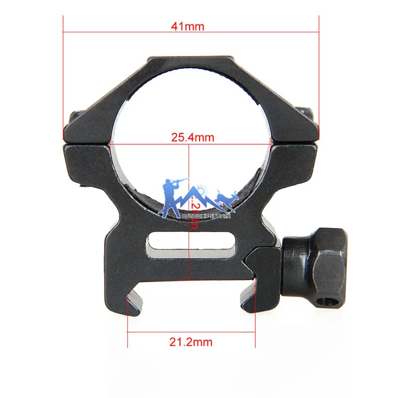 Canis Latrans страйкбол 6063 Алюминиевый 25/30 мм прицел Seperate Scope Mount для 21/11 Rail Weaver Picatinny