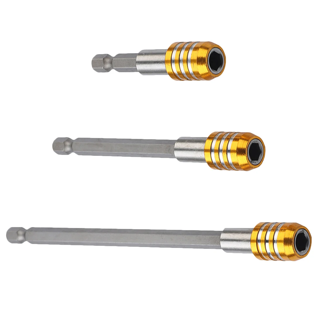

1/4" Hex Shank Drill Bit Holders Quick Release Magnetic Screwdriver Bit Holder 60mm/100mm/150mm