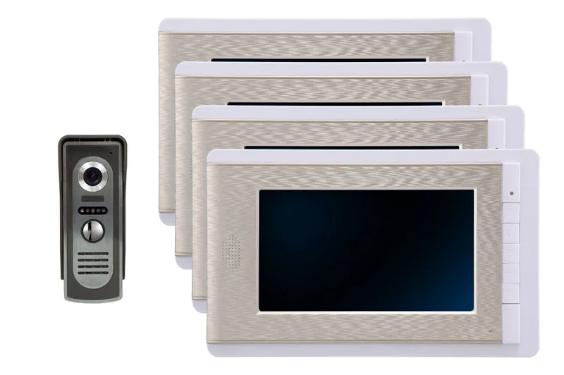 Yobangsecurity 7 дюймов Цвет ЖК-дисплей вилла видео-телефон двери Дверные звонки домофон