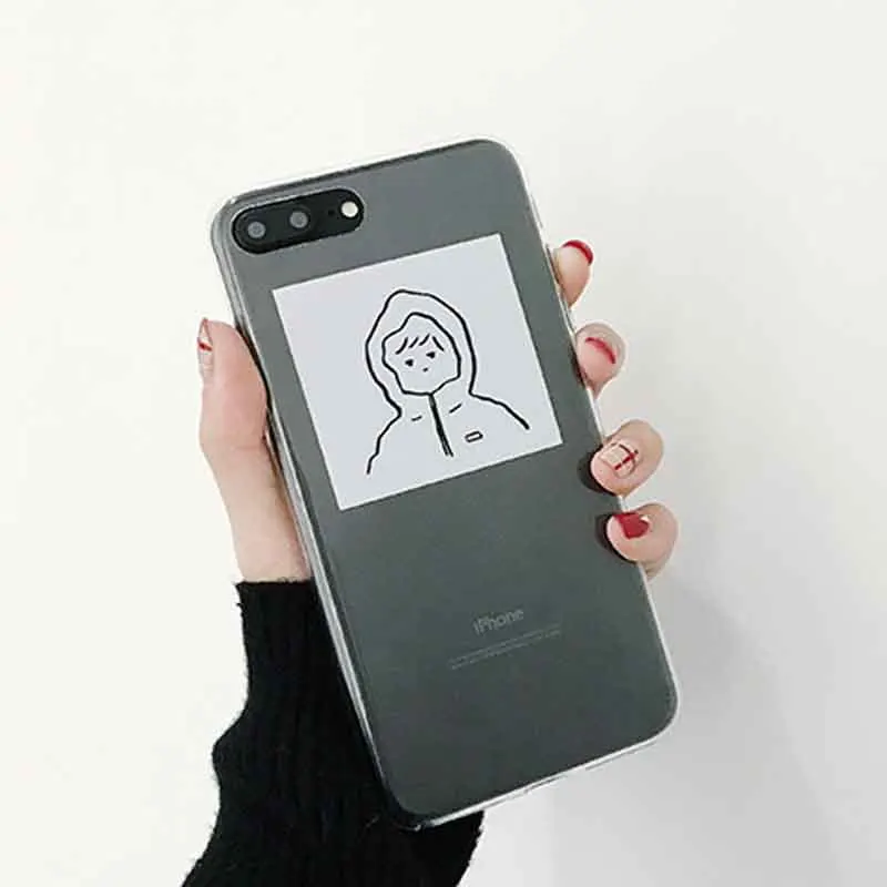 JIBAN в Корейском стиле плащ детский чехол для телефона Apple iphone X 6 6s plus 7 8 милые