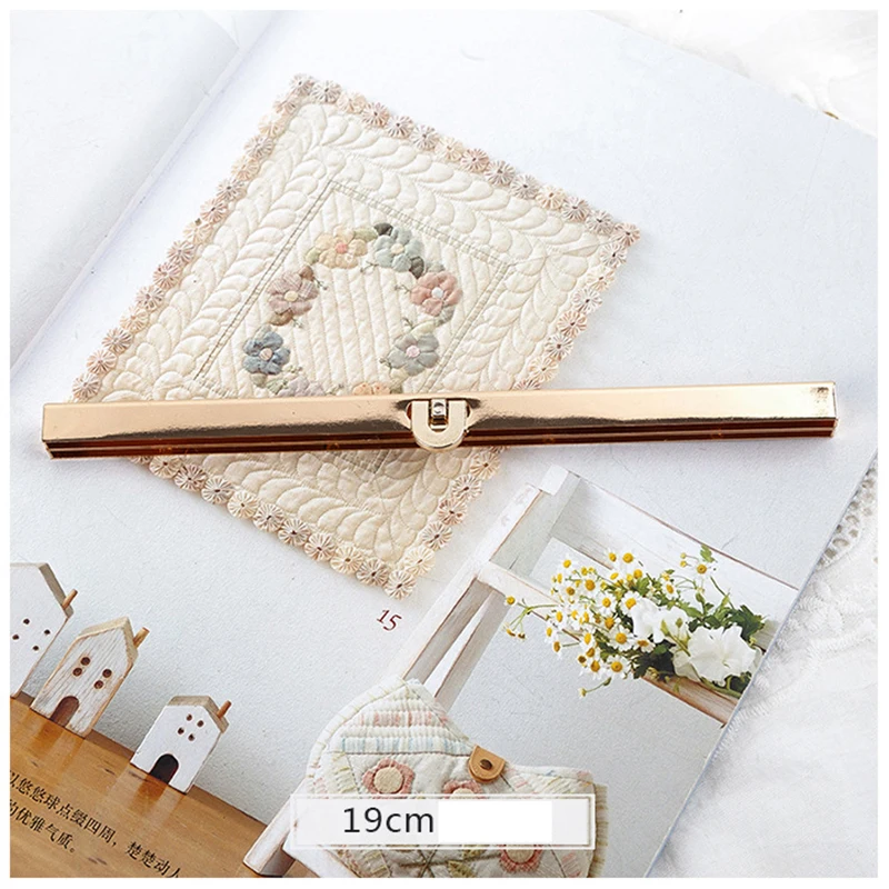 19cm light gold Osmond DIY аппаратный античный Поворотный замок металлическая застежка поворотный замок золотой черный сплав Поворотный замок для сумки части 19 см/11,4 см - Цвет: 19cm light gold