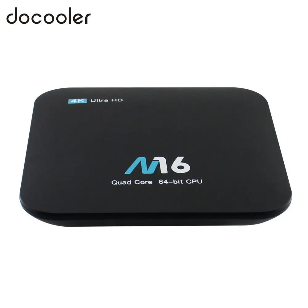 ТВ приставка M16 Android четырехъядерный Amlogic S905X UHD 4K 1 ГБ/8 ГБ H.265 VP9 HDR10 LAN и Wi Fi HD