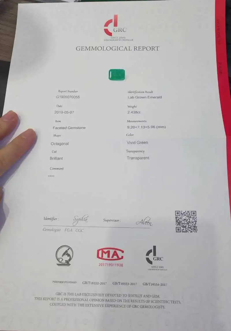 CSJ лаборатория создан колумбийский изумруд "CCE" свободные драгоценные камни овальной огранки для кольца ювелирные изделия