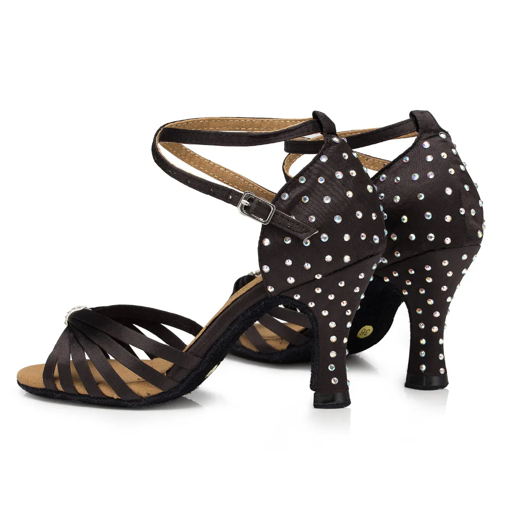 

Black heels for women ladies shoes balett shoes latin dance shoes for women dansschoenen dames latin bronze JuseDanc