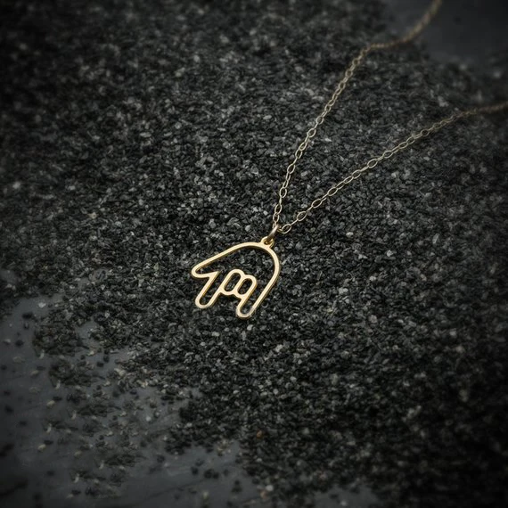 Массивное ожерелье с рогами дьявола тяжелый металл панк-рок хипстерские